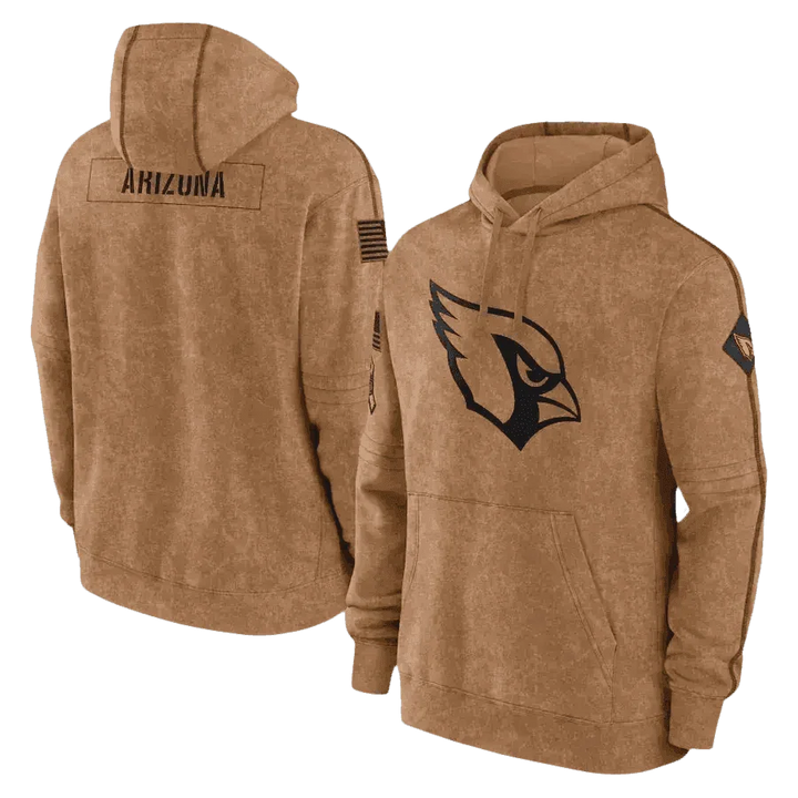 Brown Packers Football Men Embossed Hoodie NFL Fans - GiFTiFY