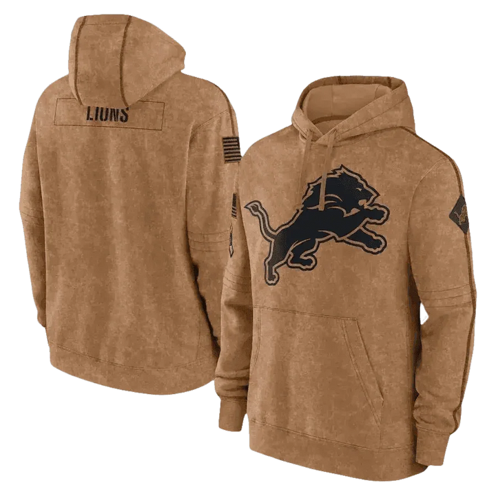 Brown Packers Football Men Embossed Hoodie NFL Fans - GiFTiFY