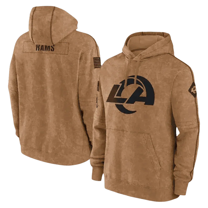 Brown Packers Football Men Embossed Hoodie NFL Fans - GiFTiFY