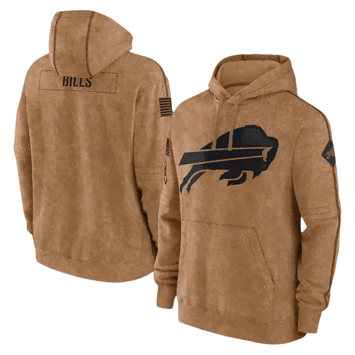 Brown Packers Football Men Embossed Hoodie NFL Fans - GiFTiFY