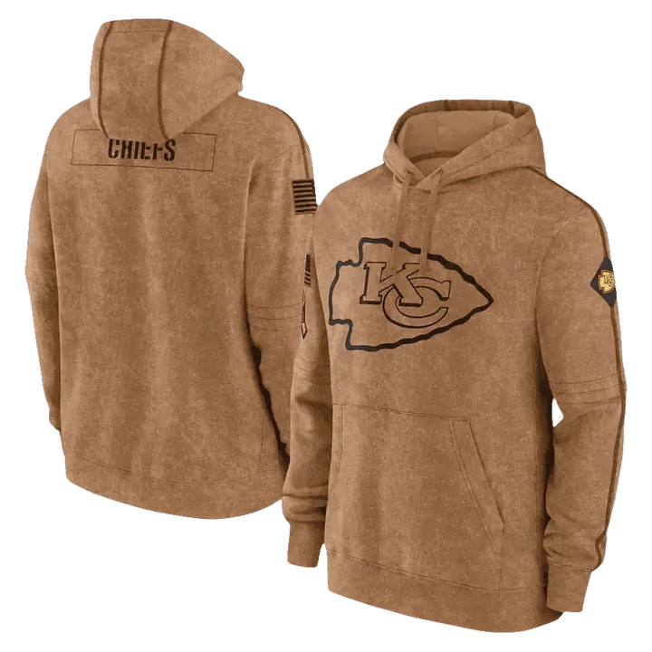 Brown Packers Football Men Embossed Hoodie NFL Fans - GiFTiFY