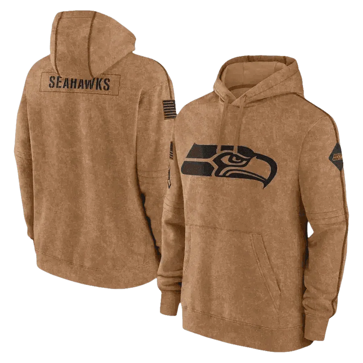Brown Packers Football Men Embossed Hoodie NFL Fans - GiFTiFY