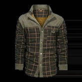 Burgundy Plaid Fleece Lined Flannel Shirt Coat - GiFTiFY