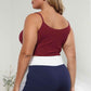 Plus Size Ribbed Spaghetti Strap Top - GiFTiFY
