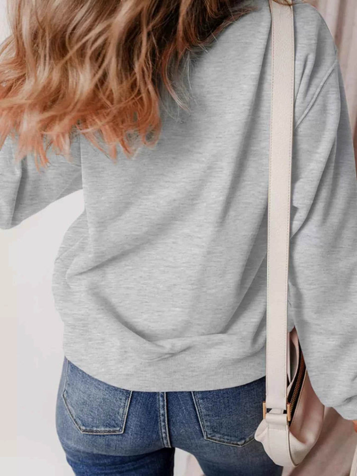 Halloween Ghost Round Neck Sweatshirt - GiFTiFY