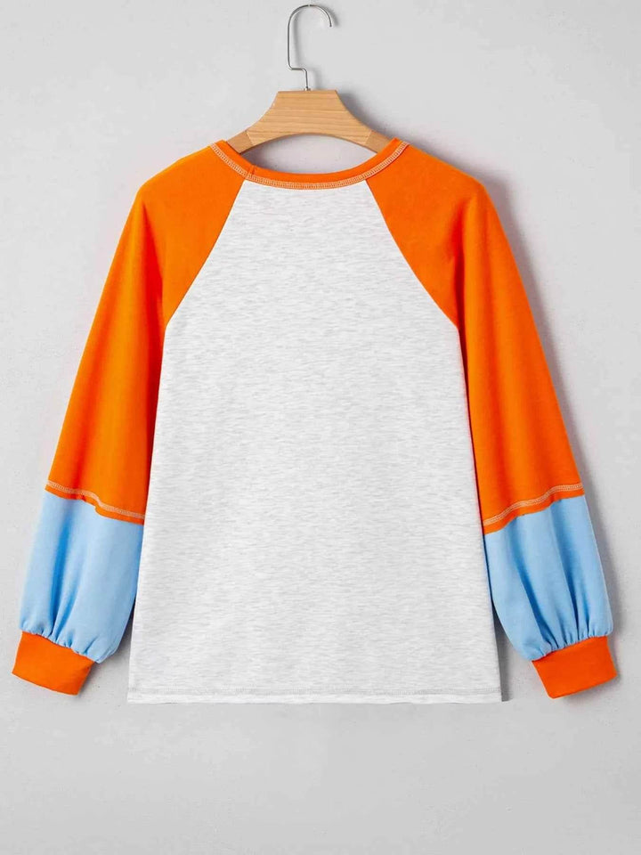 Halloween Pumpkin Print Long Sleeve T-Shirt - GiFTiFY