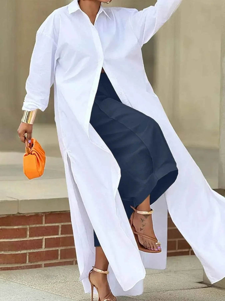 Plus Size Wide Leg Pleated Detail Cropped Pants - GiFTiFY