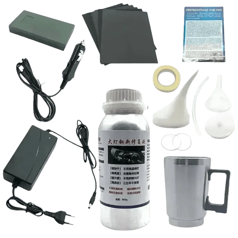 Car Headlight Polishing Kit headlight polishing kit by Car TOOLL Store