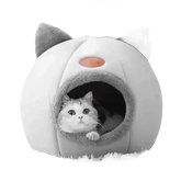 Cat in Gray Cat Bed Myliketpets Shop Small Pet Basket - GiFTiFY