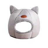 Cat in Gray Cat Bed Myliketpets Shop Small Pet Basket - GiFTiFY