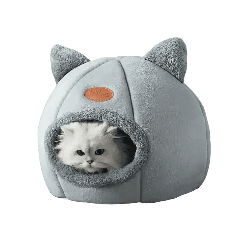 Cat in Gray Cat Bed Myliketpets Shop Small Pet Basket - GiFTiFY