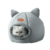 Cat in Gray Cat Bed Myliketpets Shop Small Pet Basket - GiFTiFY