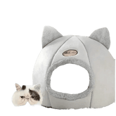 Cat in Gray Cat Bed Myliketpets Shop Small Pet Basket - GiFTiFY