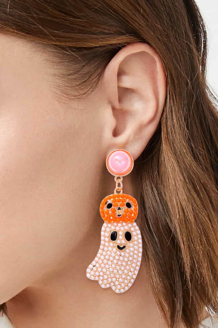 Halloween Ghost Shape Dangle Earrings - GiFTiFY