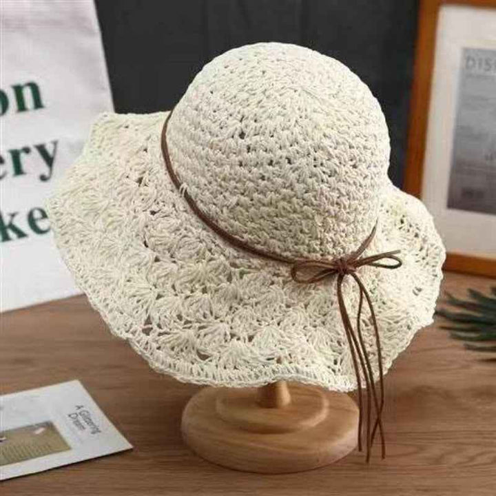 Fashionable Handmade Crochet Straw Hat