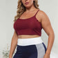 Plus Size Ribbed Spaghetti Strap Top - GiFTiFY