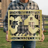 Chicken Coop Personalized Gifts - Custom Metal Sign - GiFTiFY