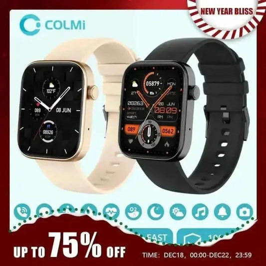 Colmi P71 Smartwatch IP68 Waterproof Voice Calls Two Bands - GiFTiFY