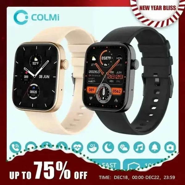 Colmi P71 Smartwatch IP68 Waterproof Voice Calls Two Bands - GiFTiFY