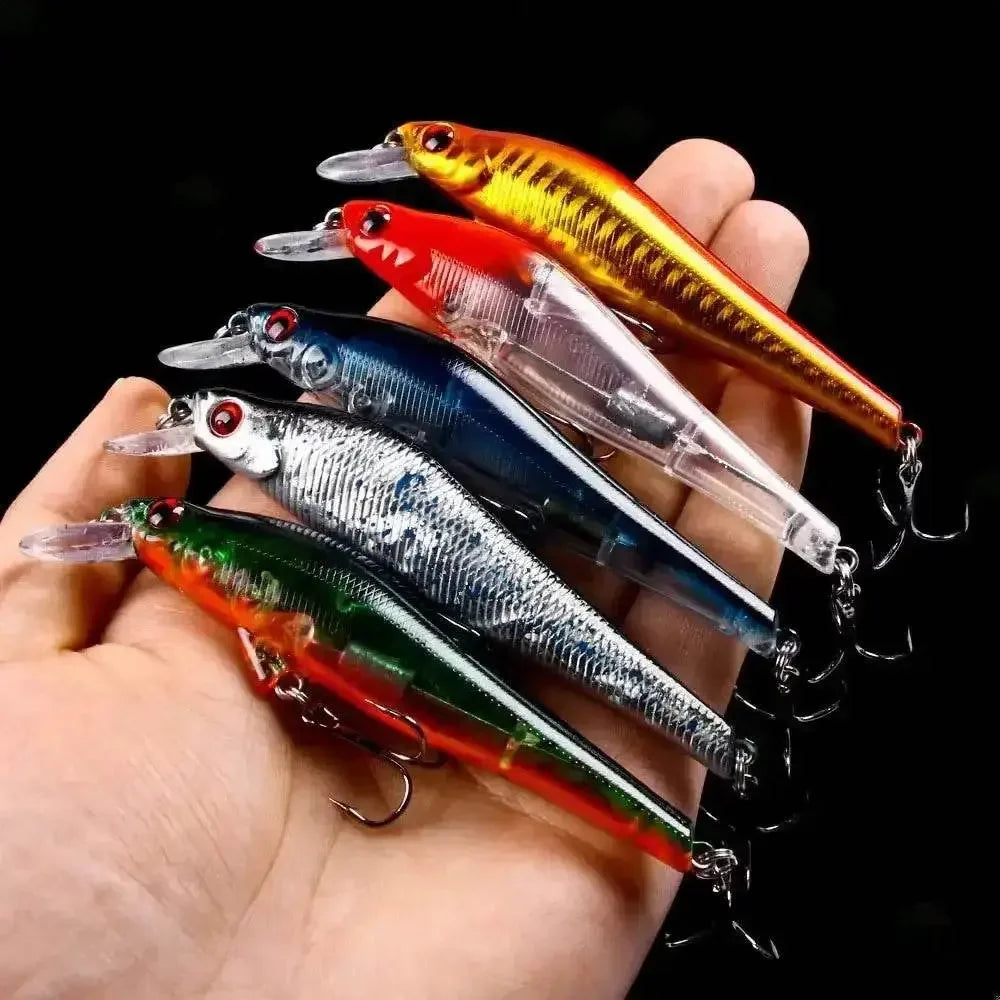 Colorful Fishing Lures Portable Fishing Gear Set fishing gear set plastic bait by CJDropshipping