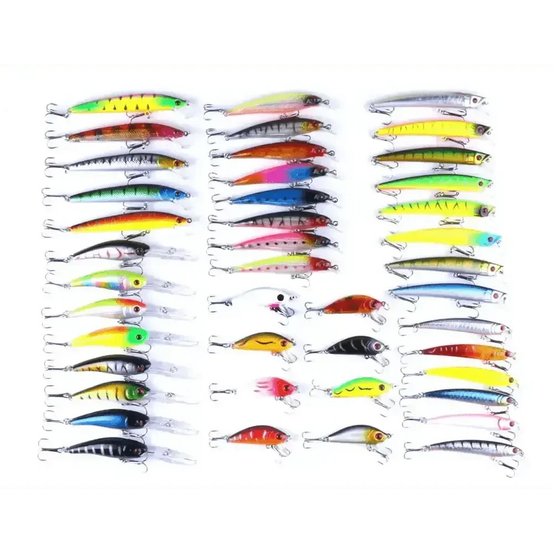 Colorful Fishing Lures Portable Fishing Gear Set fishing gear set plastic bait by CJDropshipping