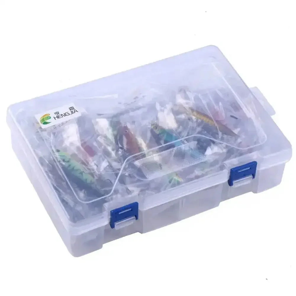 Colorful Fishing Lures Portable Fishing Gear Set fishing gear set plastic bait by CJDropshipping
