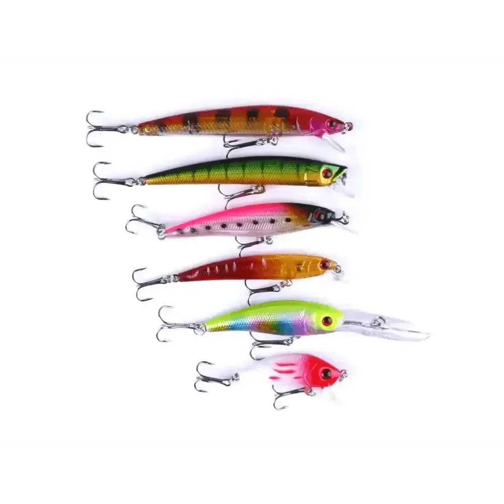 Colorful Fishing Lures Portable Fishing Gear Set fishing gear set plastic bait by CJDropshipping