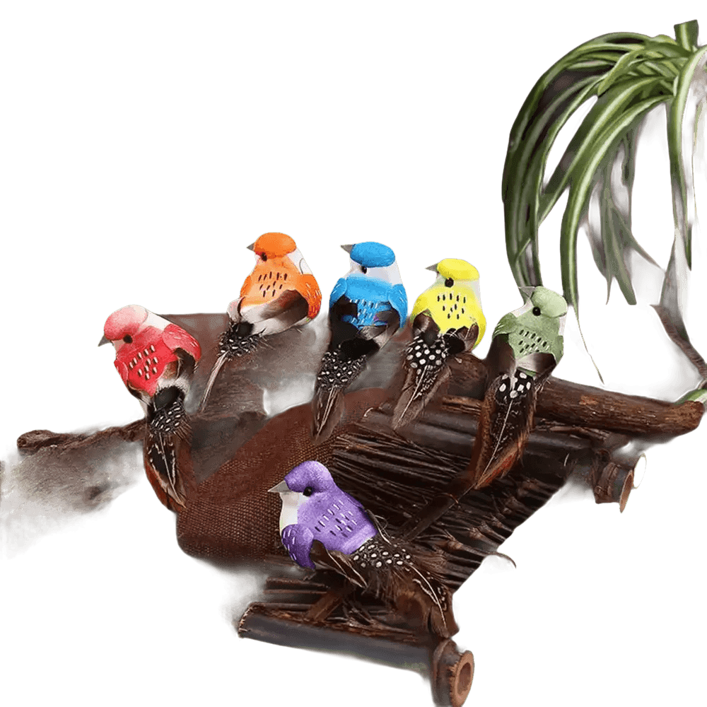 Colorful Artificial Birds Figurines Foam Animal Simulation fake birds by Hardware And Tools Store