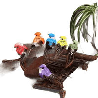 Figuras de pájaros artificiales de colores, simulación de animales de espuma