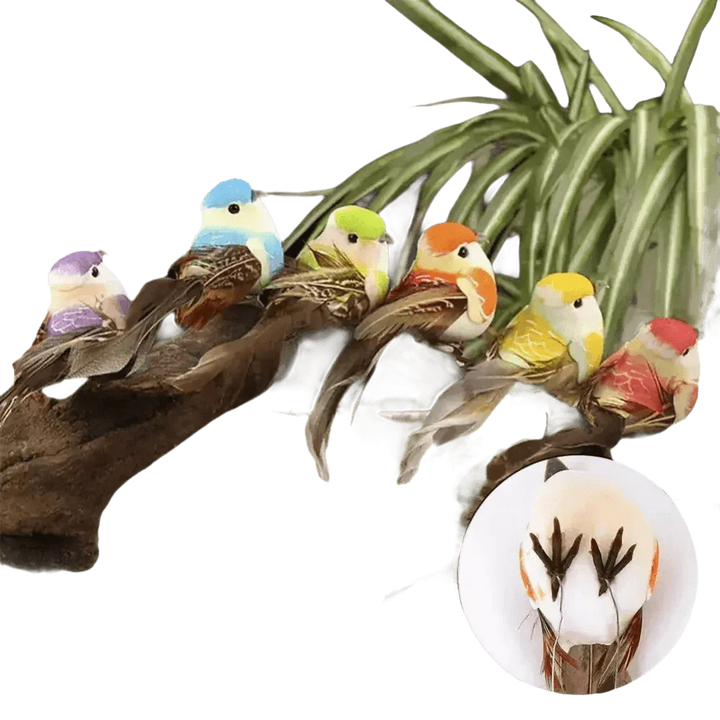 Colorful Artificial Birds Figurines Foam Animal Simulation - GiFTiFY