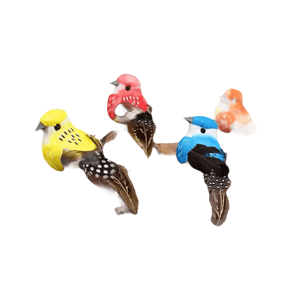 Colorful Artificial Birds Figurines Foam Animal Simulation fake birds by Hardware And Tools Store