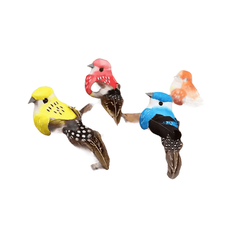 Colorful Artificial Birds Figurines Foam Animal Simulation fake birds by Hardware And Tools Store
