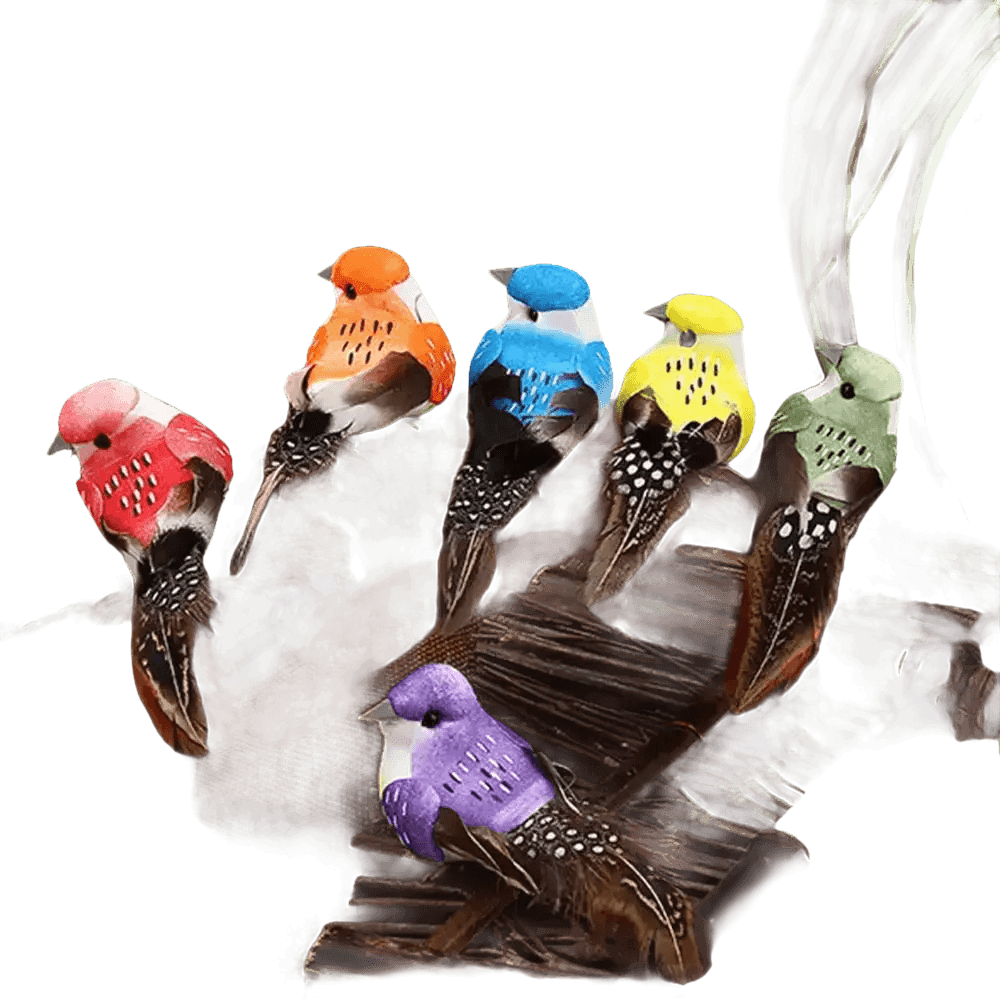 Colorful Artificial Birds Figurines Foam Animal Simulation fake birds by Hardware And Tools Store