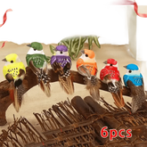 Colorful Artificial Birds Figurines Foam Animal Simulation fake birds by Hardware And Tools Store