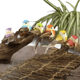 Colorful Artificial Birds Figurines Foam Animal Simulation fake birds by Hardware And Tools Store