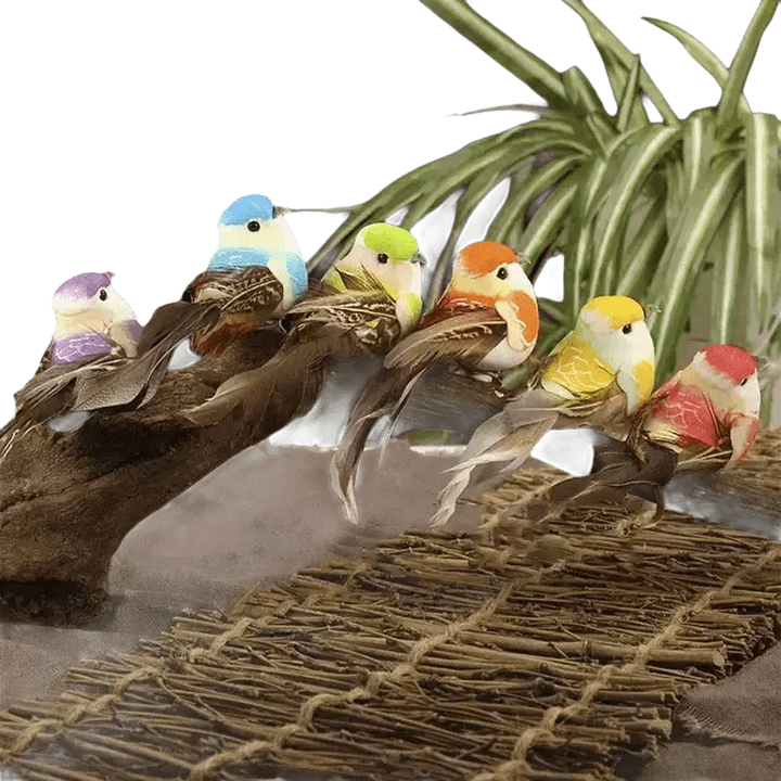Colorful Artificial Birds Figurines Foam Animal Simulation - GiFTiFY