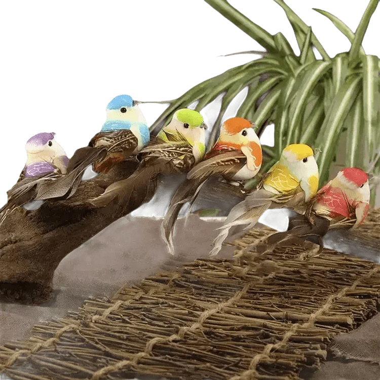 Colorful Artificial Birds Figurines Foam Animal Simulation fake birds by Hardware And Tools Store