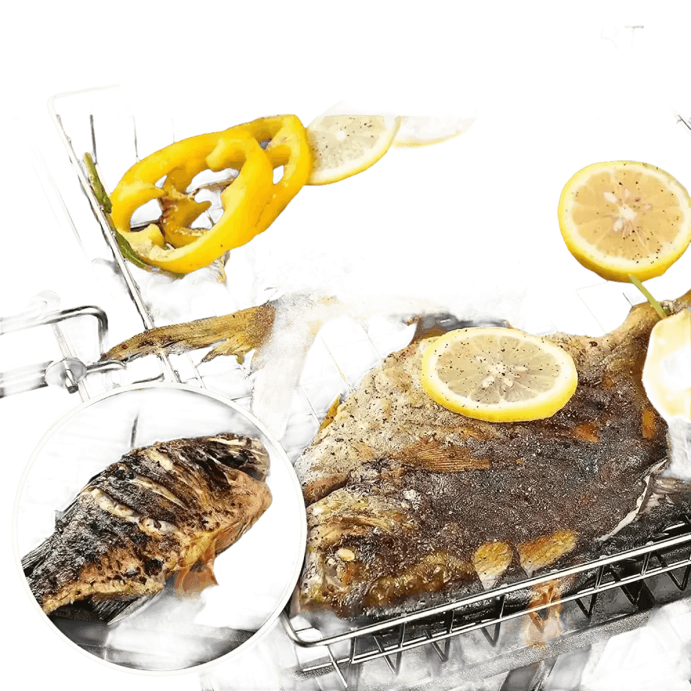 Folding Stainless Steel BBQ Grill Basket - GiFTiFY