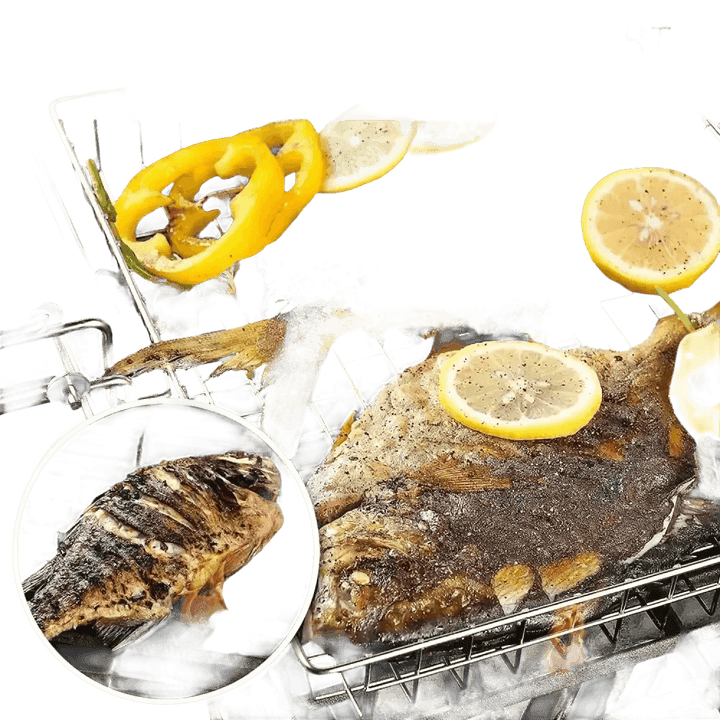 Folding Stainless Steel BBQ Grill Basket - GiFTiFY