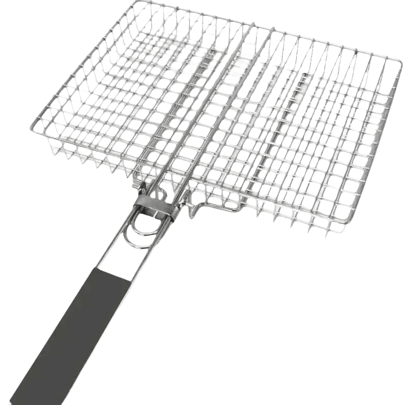 Folding Stainless Steel BBQ Grill Basket - GiFTiFY