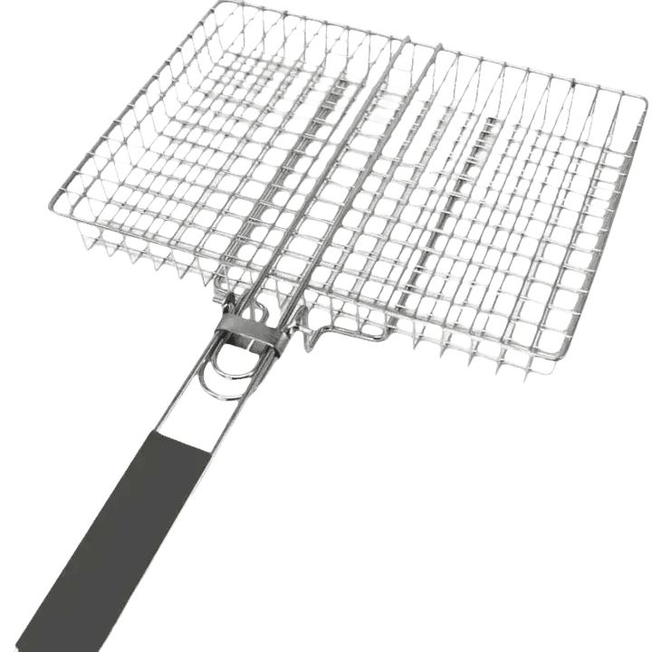 Folding Stainless Steel BBQ Grill Basket - GiFTiFY