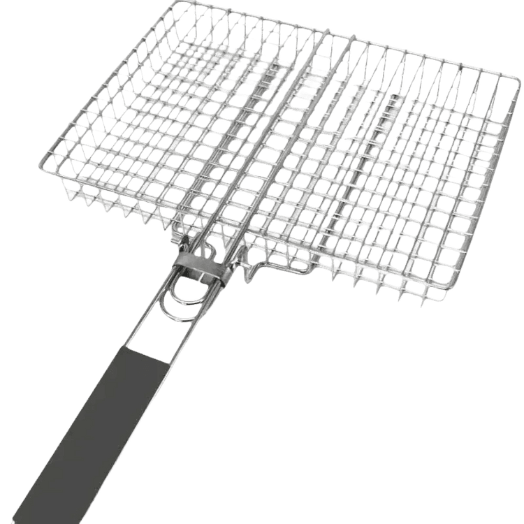 Folding Stainless Steel BBQ Grill Basket - GiFTiFY