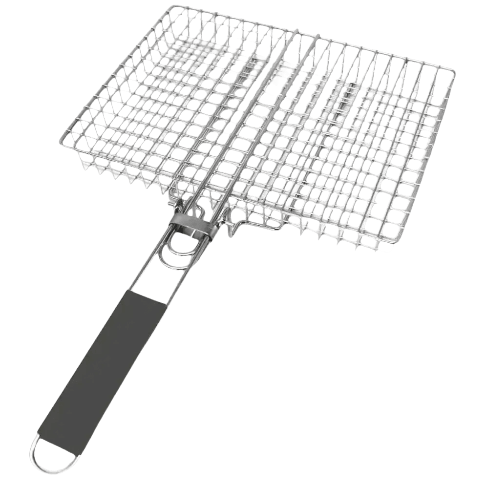 Folding Stainless Steel BBQ Grill Basket - GiFTiFY