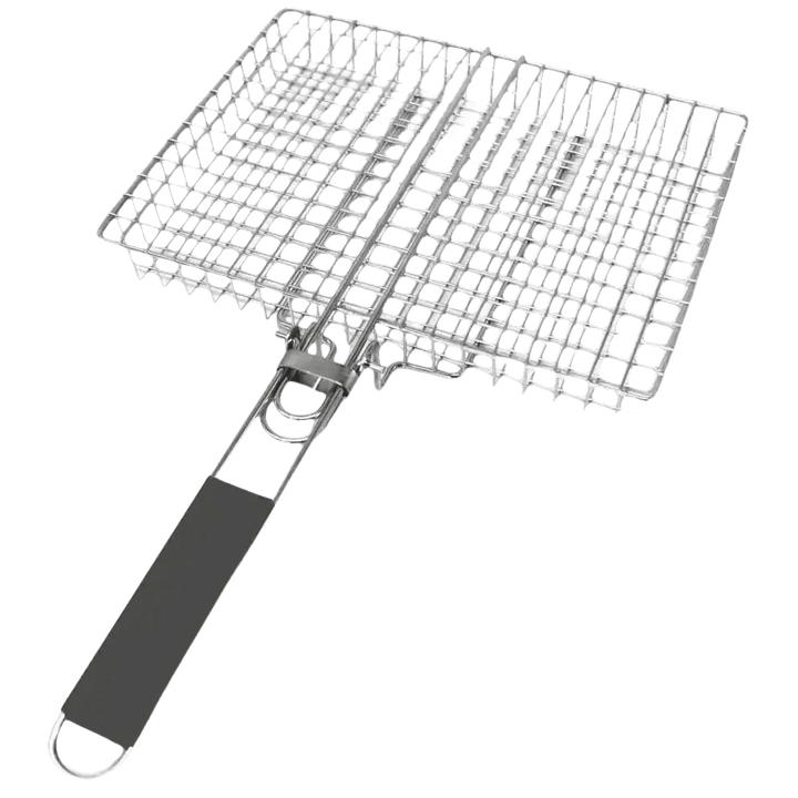 Folding Stainless Steel BBQ Grill Basket - GiFTiFY