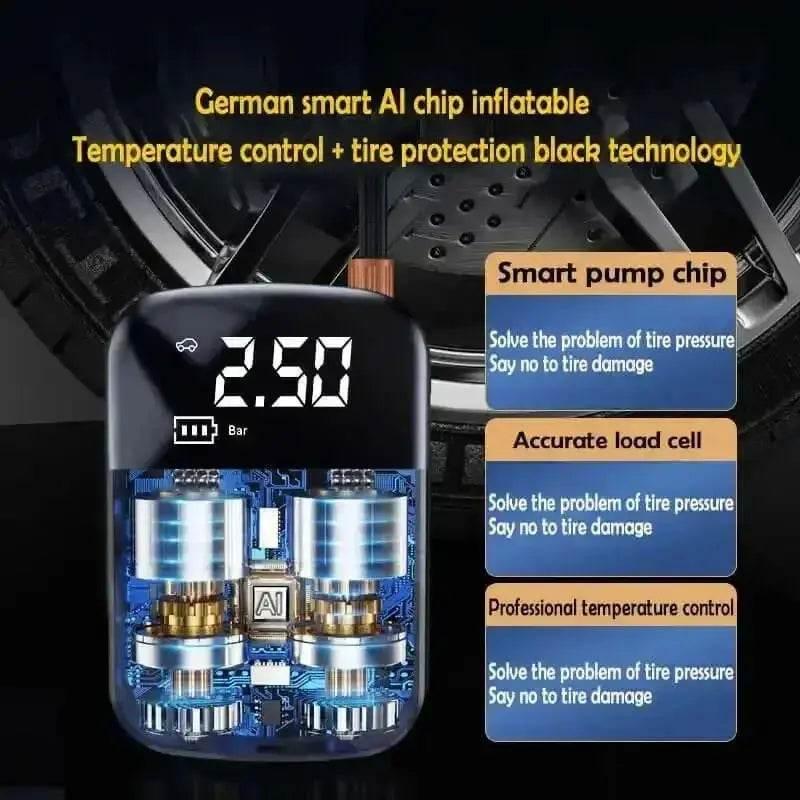 Cordless Tire Inflator for Car and Boat Tires Cordless Tire Inflator by Cutesliving Store