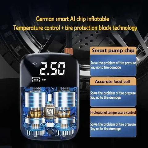 Cordless Tire Inflator for Car and Boat Tires - GiFiFY