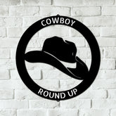 Cowboy Personalized Gifts - Custom Metal Sign - GiFTiFY