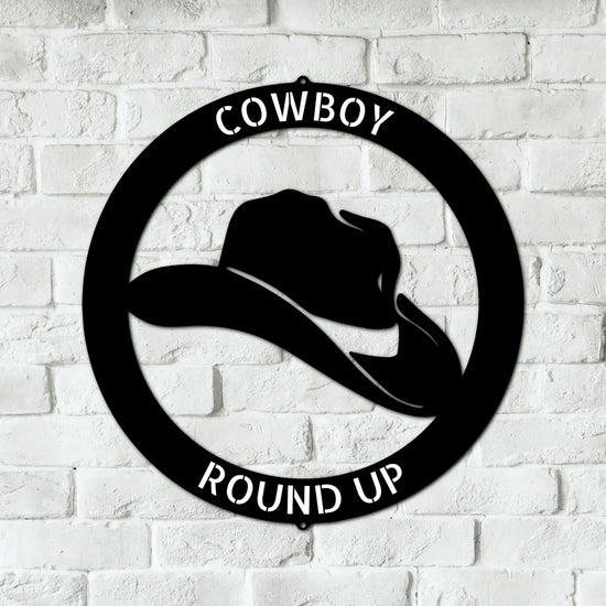 Cowboy Personalized Gifts - Custom Metal Sign - GiFTiFY
