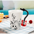 Creative Music Violin Style Guitar Ceramic Mug Coffee Tea Milk Stave Cups with Handle Coffee Mug Novelty Gifts - GiFTiFY
