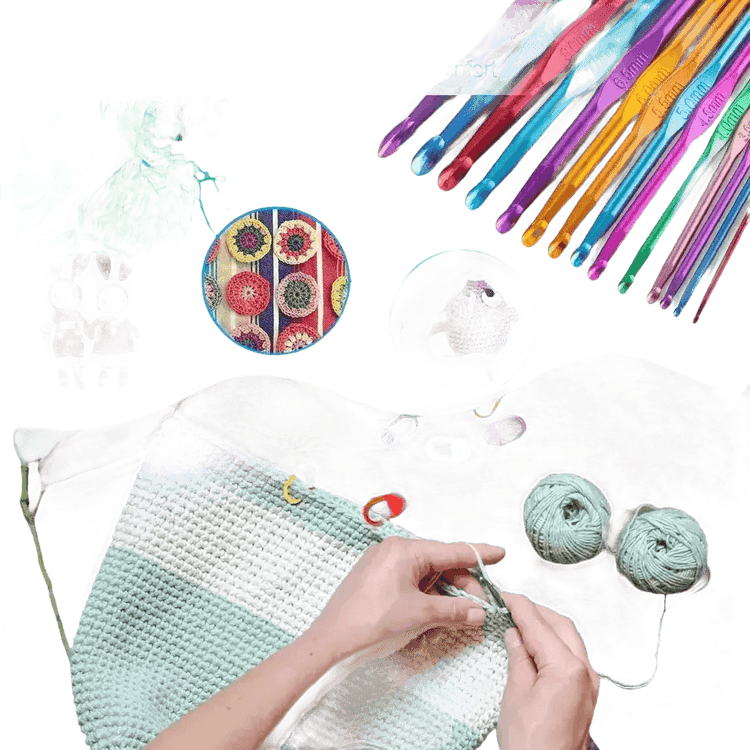 Spree Romantic Crochet Hook Set with Accessories - GiFTiFY